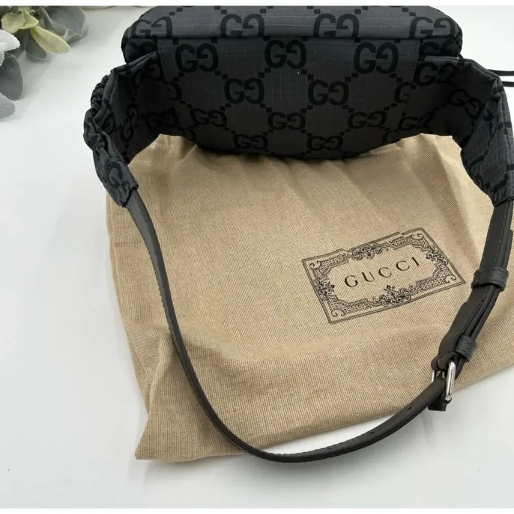 Gucci unisex jumbo GG nylon adjustable belt bag size 80 cm made in Italy